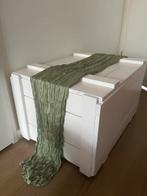 12 Sage Groene Tafellopers 180x65cm, Antiek en Kunst, Ophalen of Verzenden