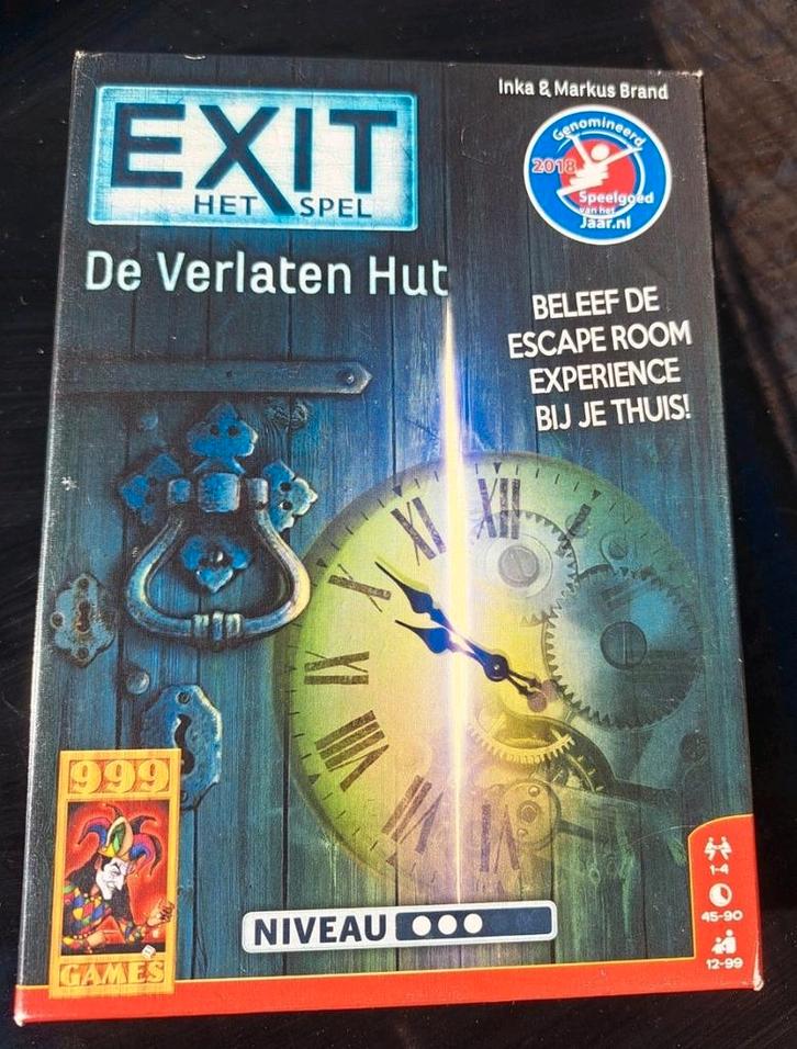 Escape Room Spellen: De Verlaten Hut + De Gezonken Schat, Hobby en Vrije tijd, Gezelschapsspellen | Bordspellen, Gebruikt, Een of twee spelers