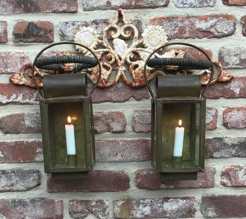 2 Oude  Seinlampen, Antiek en Kunst, Curiosa en Brocante, Ophalen of Verzenden