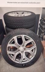 set Mitsubishi / Hyundai velgen met winterbanden, 225/55/18, Auto-onderdelen, Banden en Velgen, Ophalen, 18 inch, Gebruikt, Banden en Velgen