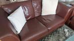 Leren bankstel 2+ 3 zits, Huis en Inrichting, Banken | Bankstellen, 150 tot 200 cm, Zo goed als nieuw, Rechte bank, Vierpersoons of meer
