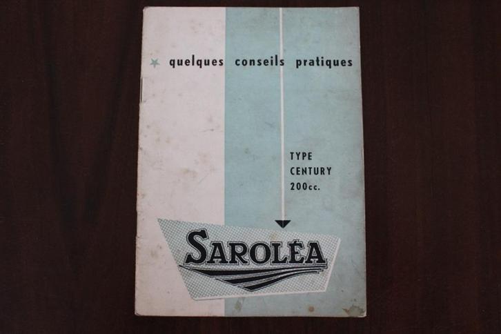 Sarolea type Century 200cc Quelques conseils pratiques, Motoren, Handleidingen en Instructieboekjes, Overige merken, Ophalen of Verzenden