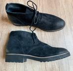 Manfield NIEUW zwart nubuck leren schoenen mt 40., Schoenen met lage hakken, Zwart, Nieuw, Ophalen of Verzenden