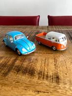 Volkswagen 1:24 1:34 beatle 1967 en pickup 1963, Ophalen of Verzenden, Zo goed als nieuw
