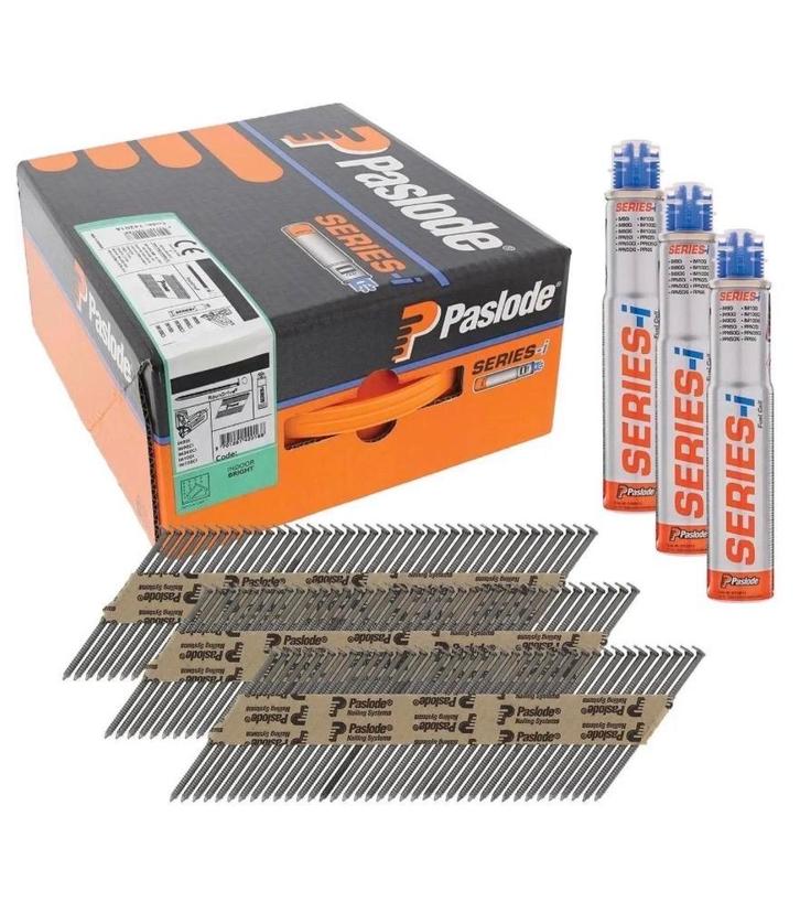 Paslode Spijkers + Gaspatronen, Doe-het-zelf en Verbouw, IJzerwaren en Bevestigingsmiddelen, Nieuw, Spijkers, 50 tot 100 mm, Ophalen