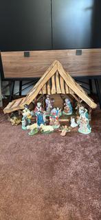 Kerststal met stenen figuren, Antiek en Kunst, Antiek | Religie, Ophalen