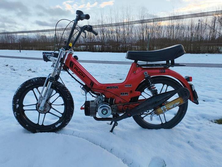 Puch maxi 65cc polini kickstart (geel kenteken), Fietsen en Brommers, Brommers | Tomos, Gebruikt, Overige modellen, Ophalen