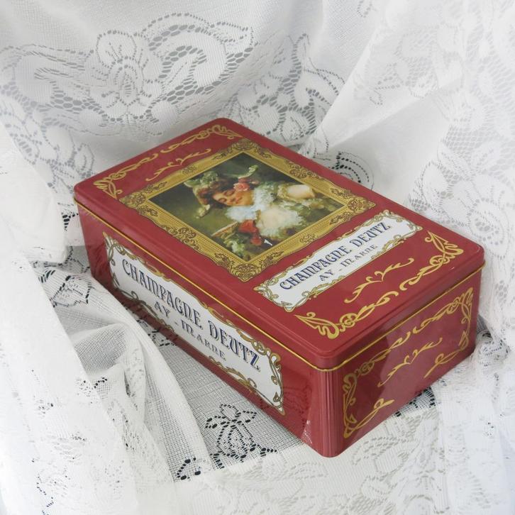 Mooi frans champagneblik, Verzamelen, Blikken, Gebruikt, Overige, Overige merken, Ophalen of Verzenden