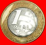 * BI-METALLIC (2002-2023): BRAZIL 1 REAL 2010 SOUTHERN CROSS, Postzegels en Munten, Munten | Amerika, Zuid-Amerika, Losse munt