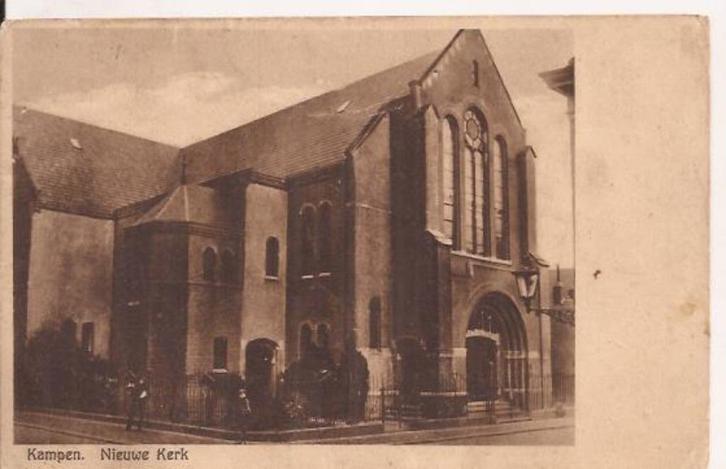 Kampen. Nieuwe Kerk 1929 uitg. v. Kammen, Verzamelen, Ansichtkaarten | Nederland, Gelopen, Overijssel, 1920 tot 1940, Ophalen of Verzenden