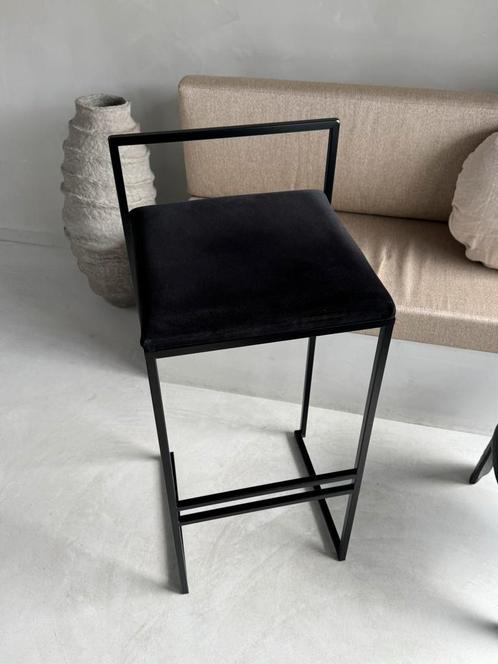 Barstoel by Crea zwart, Huis en Inrichting, Barkrukken, Gebruikt, 60 tot 90 cm, 1 kruk, Ophalen