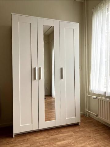 2x witte Brimnes Kledingkast Ikea 3 deuren spiegel wardrobe 