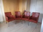 4 eetkamerstoelen van bert de plantagie kleur mandarin, Huis en Inrichting, Stoelen, Ophalen, Gebruikt, Overige kleuren