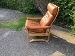 vintage Fagas J.M Birking fauteuil Deens design jaren70 leer, Ophalen, Gebruikt, Leer