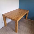 Eettafel 160 x 90, Ophalen, Gebruikt, Teakhout, 50 tot 100 cm