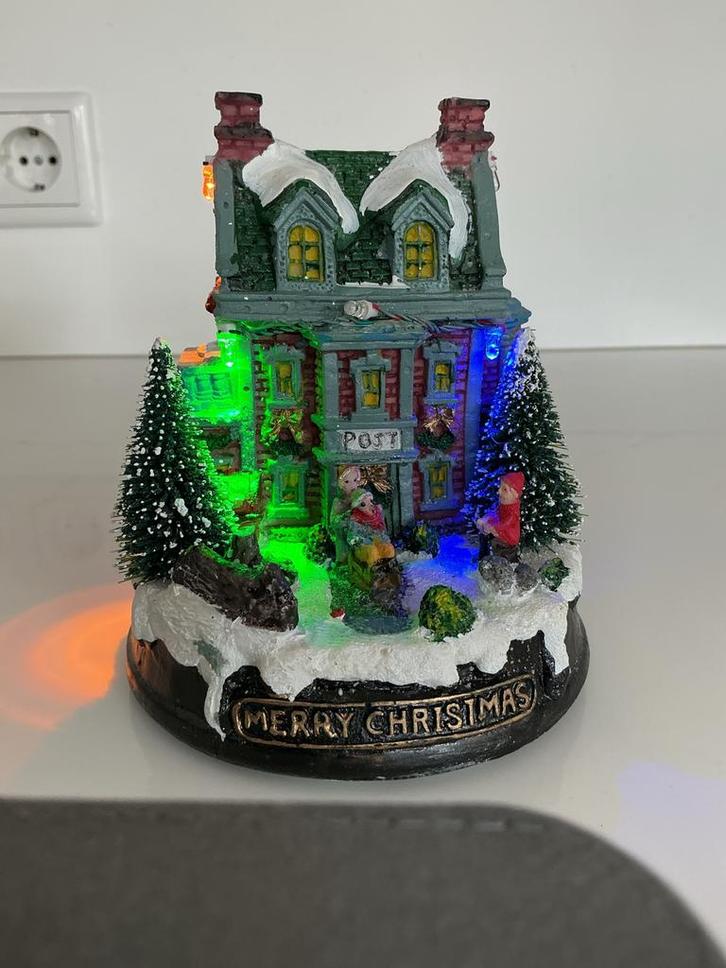 Kersthuisje met Verlichting - Merry Christmas, Diversen, Kerst, Gebruikt, Ophalen of Verzenden