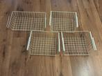 4 witte Hangmandjes voor in de Kast, Overige materialen, Gebruikt, Mand, Ophalen of Verzenden
