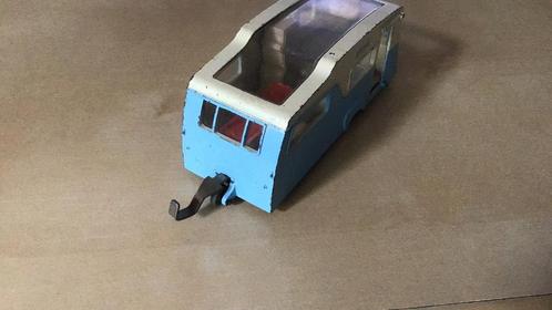 DINKY TOYS CARAVAN FOUR BERTH FIJN MEE GEREISD, Hobby en Vrije tijd, Modelauto's | 1:43, Gebruikt, Overige typen, Dinky Toys, Ophalen of Verzenden