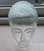 Glazen hoofd - Vintage - Helder glas, Huis en Inrichting, Ophalen of Verzenden, Gebruikt