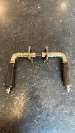 1x Prachtig Antiek messing HOORN Deurklinken 1900 Deurbeslag, Ophalen of Verzenden