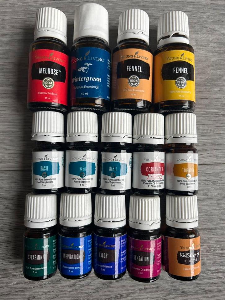 Young Living Essentiële Oliën Pakket, Sport en Fitness, Gezondheidsproducten en Wellness, Zo goed als nieuw, Aroma, Ophalen of Verzenden