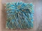 Kussen turkoois / Overloon, Ophalen of Verzenden, Vierkant