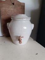 Frans olijfpot grespot confitpot met houten kraantje, Antiek en Kunst, Ophalen of Verzenden