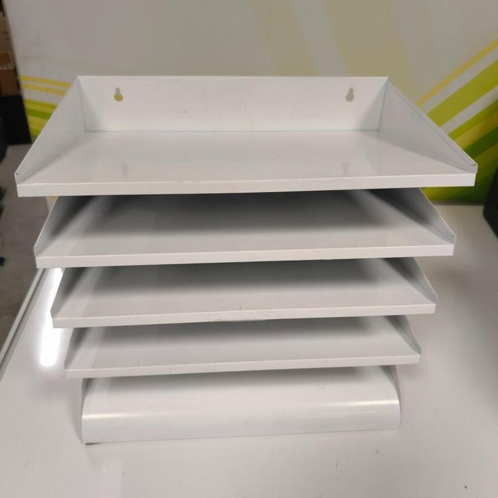 Retro brievenstaandaard postbakjes metaal, Verzamelen, Retro, Overige typen, Ophalen