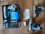 Schaatsen blauw maat 34 - 37, Sport en Fitness, Schaatsen, Ophalen of Verzenden, Zo goed als nieuw, IJshockeyschaatsen, Nijdam