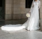 Elegante bruidsjurk met sluier - één keer gedragen, Ophalen, Gedragen, Wit, Trouwjurk