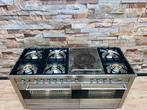 Luxe Boretti Fornuis 7 pits met coupe de feu 2 ovens 150 cm, Gebruikt, 60 cm of meer, Fornello Esperta, Ophalen of Verzenden