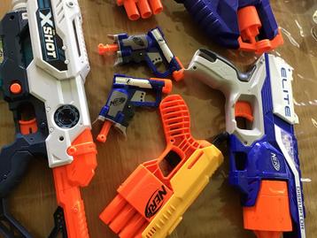 9 Nerf pistolen/geweren beschikbaar voor biedingen