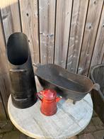 Set accessories voor bij kachel antiek - vintage, Ophalen, Gebruikt