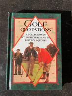 Boek Golf quotations - a collections of stylish pictures and, Sport en Fitness, Golf, Overige merken, Overige typen, Zo goed als nieuw