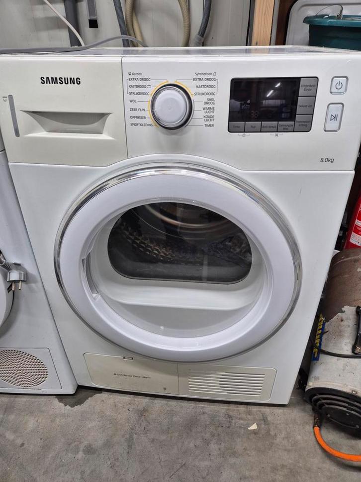 Samsung Droger - 8kg - Condensdroger, Witgoed en Apparatuur, Wasdrogers, Gebruikt, Condens, Voorlader, 6 tot 8 kg, 85 tot 90 cm