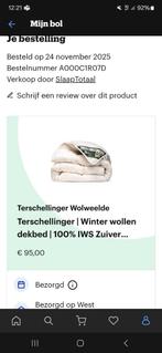 Wollen dekbed 200x200 - Nieuw, niet gebruikt, Wit, Tweepersoons, Ophalen of Verzenden, Deken of Dekbed