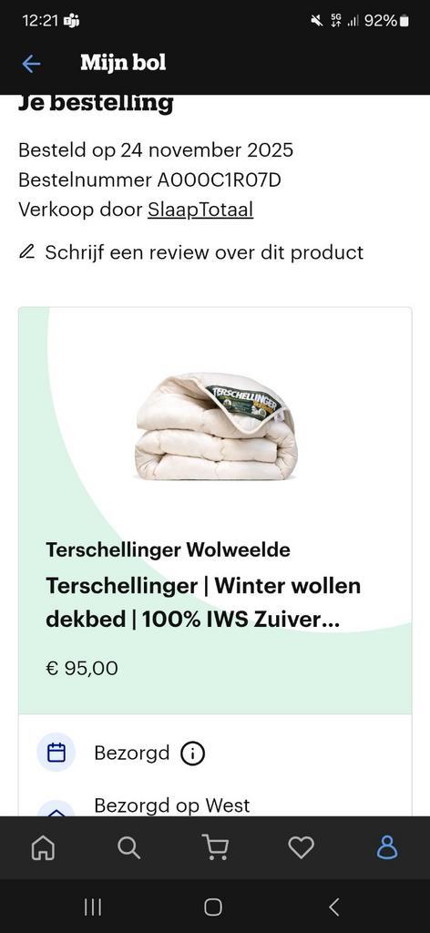 Wollen dekbed 200x200 - Nieuw, niet gebruikt, Huis en Inrichting, Slaapkamer | Beddengoed, Zo goed als nieuw, Deken of Dekbed