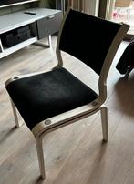 Vintage Pastoe eetkamerstoel jaren 70 hout- ribstof, Ophalen, Hout, Gebruikt, Wit