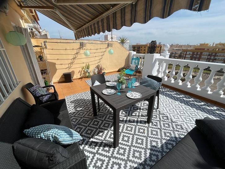 Valencia te huur 3 slk, 2 badk, groot zonnig terras, metro,., Vakantie, Vakantiehuizen | Spanje, Costa Blanca, Appartement, Stad