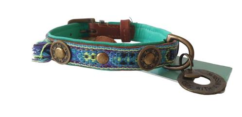 DWAM Boho Juan Halsband Leder XS Nek 23-29 cm AANBIEDING!!!, Dieren en Toebehoren, Hondenhalsbanden en Penningen, Nieuw, Handgemaakt