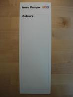 Isuzu Campo Pick-Up Kleuren Brochure ca 1990 Pickup Pick up, Ophalen, Zo goed als nieuw, Overige merken, Isuzu