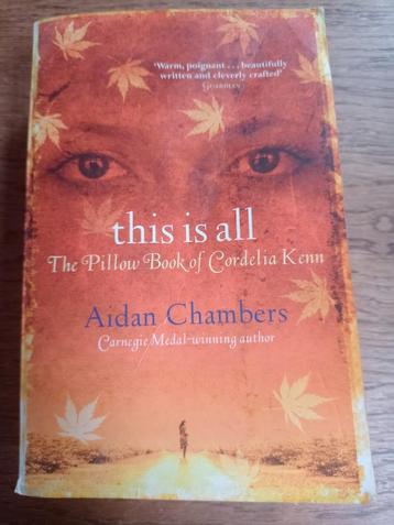 Aidan Chambers - This Is All beschikbaar voor biedingen