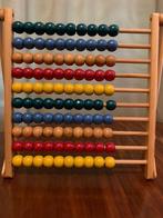Vintage Groot houten telraam met gekleurde Houten ballen 80s, Ophalen of Verzenden, Nieuw, Rekenen