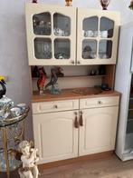 Buffetkast met glazen deuren, Ophalen, Gebruikt, 100 tot 150 cm, Met lade(s)
