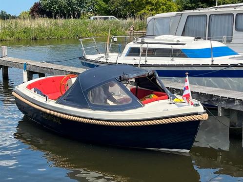Interboat 16 Vetus 11pk 2 cilinder donkerblauw, Watersport en Boten, Sloepen, Zo goed als nieuw, 10 tot 30 pk, 3 tot 6 meter, Buitenboordmotor