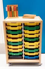 Schilte Schoolkast met lades, Ophalen, Gebruikt, Kast, 50 tot 70 cm