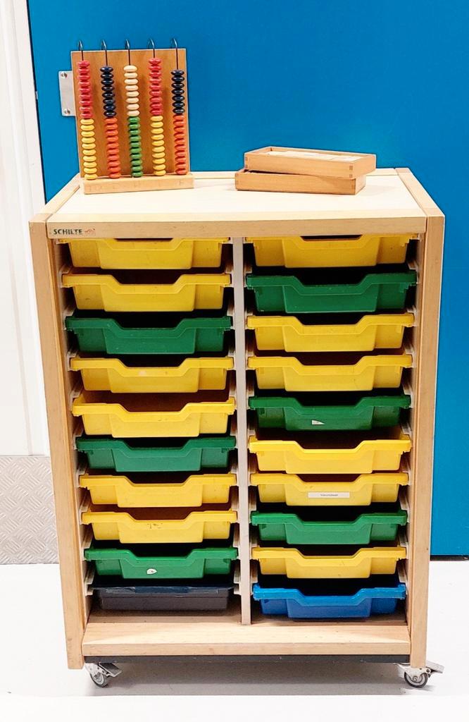 Schilte Schoolkast met lades, Kinderen en Baby's, Kinderkamer | Commodes en Kasten, Gebruikt, Kast, 105 cm of meer, 75 tot 100 cm