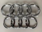 Audi Ringen embleem voorkant / achterkant zilver, Ophalen of Verzenden