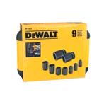 DeWalt slagmoersleutel doppenset DT7507-QZ 1/2" 9-delig, Auto diversen, Autogereedschap, Ophalen of Verzenden, Nieuw