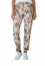 Missy Broek S-XL met Steentjes, Beige, Nieuw, Ophalen of Verzenden, Maat 36 (S)